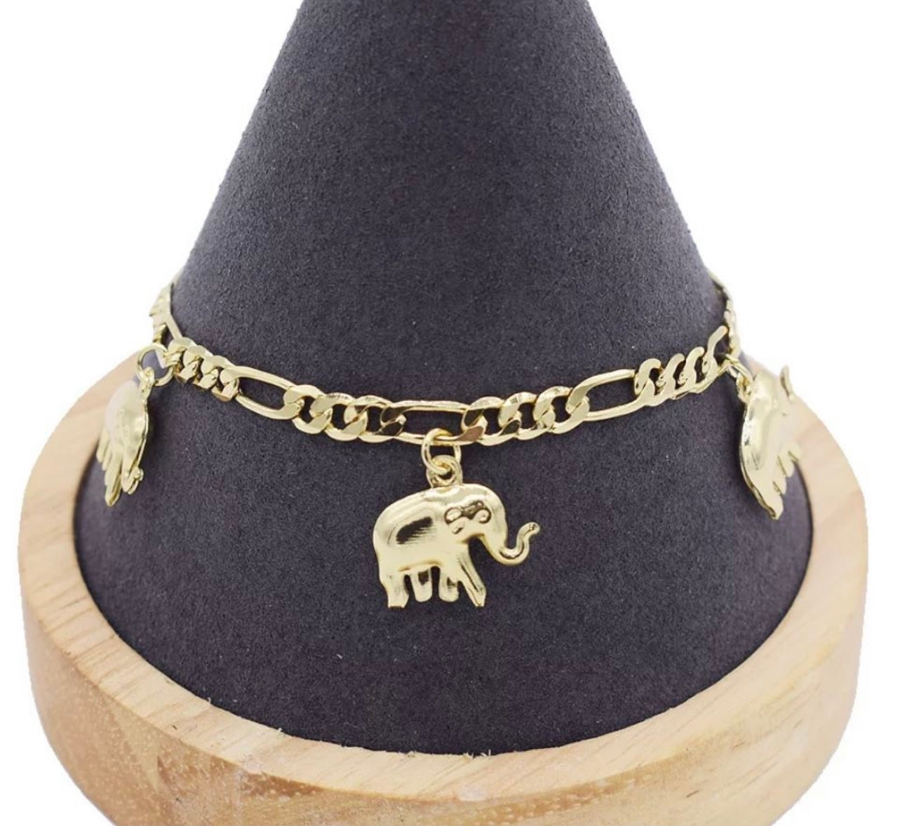 Strength All Over Me Elephant Anklet