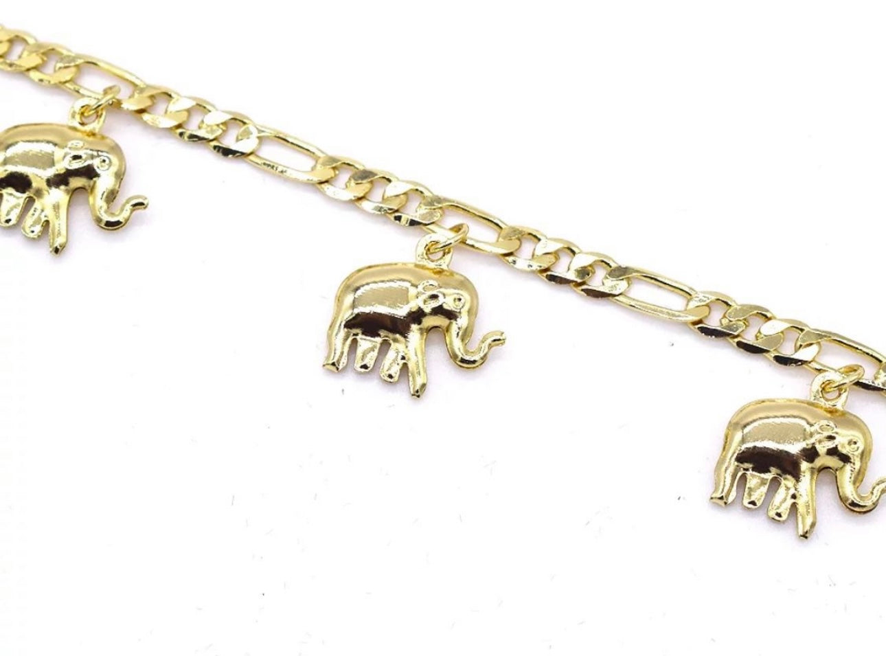 Strength All Over Me Elephant Anklet